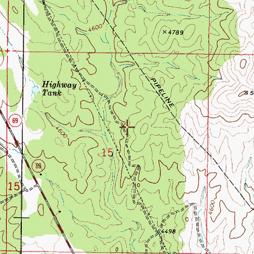 Topographic Map of Mayer Census Designated Place, AZ