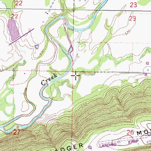 Topographic Map of McKey Census Designated Place, OK