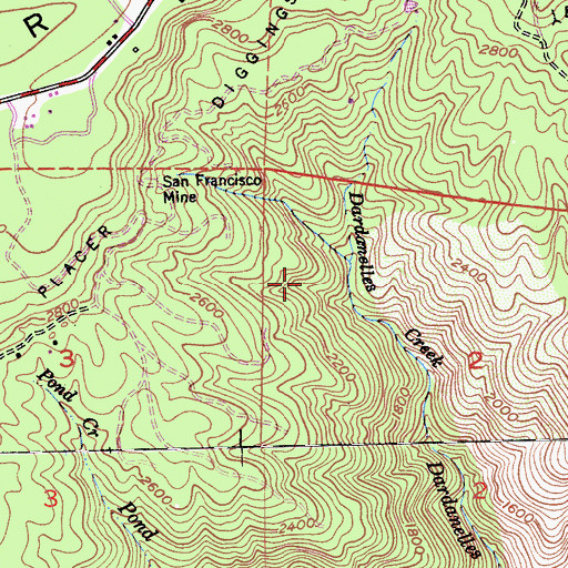 Topographic Map of Foresthill Census Designated Place, CA