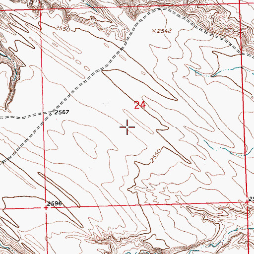 Topographic Map of Fort Belknap Agency Census Designated Place, MT