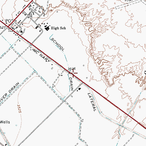 Topographic Map of Fort Hancock Census Designated Place, TX