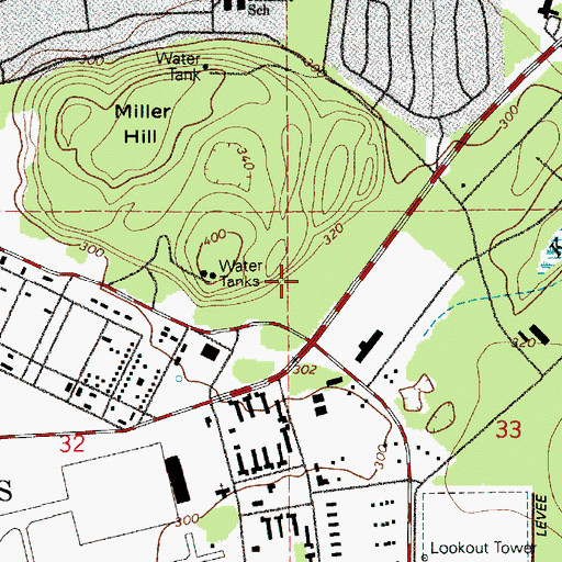 Topographic Map of Fort Lewis Census Designated Place, WA