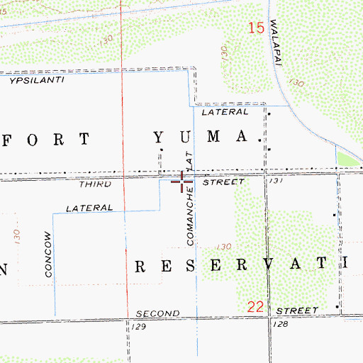 Topographic Map of Comanche Lateral, CA