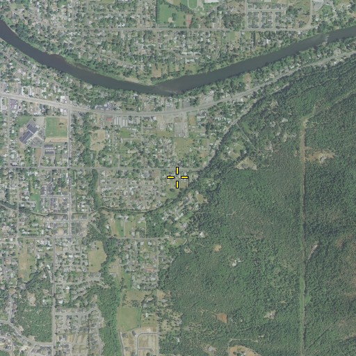 Aerial/Satellite Image of Fruitdale Census Designated Place, OR