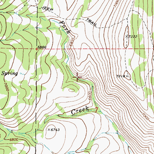Topographic Map of Garden Census Designated Place, UT