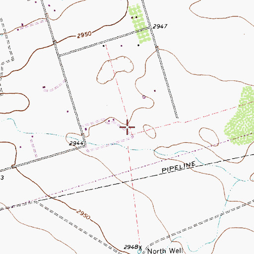 Topographic Map of Gardendale Census Designated Place, TX