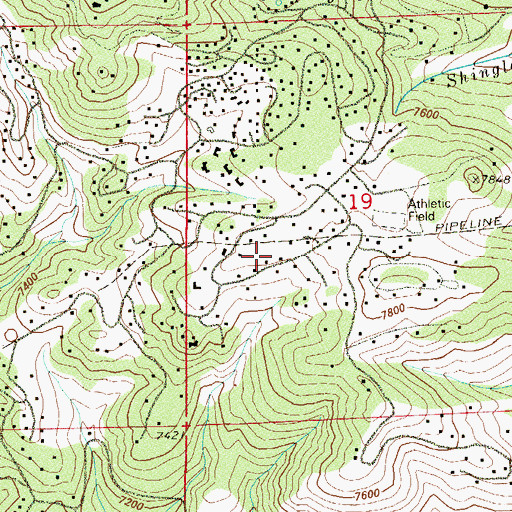 Topographic Map of Genesee Census Designated Place, CO
