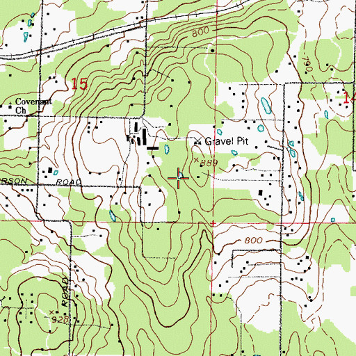 Topographic Map of Graham Census Designated Place, WA