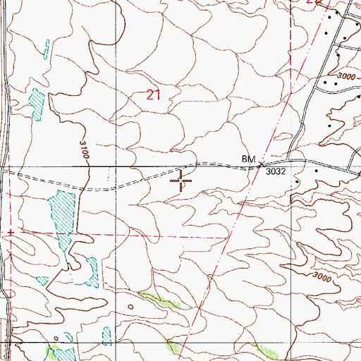 Topographic Map of Green Valley Census Designated Place, AZ