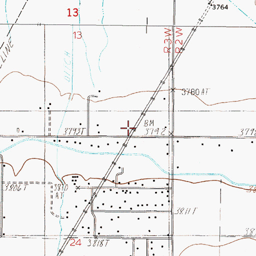 Topographic Map of Helena Valley Southeast Census Designated Place, MT
