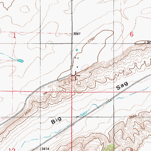 Topographic Map of Highwood Census Designated Place, MT