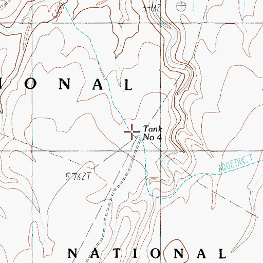 Topographic Map of Tank Number Four, AZ