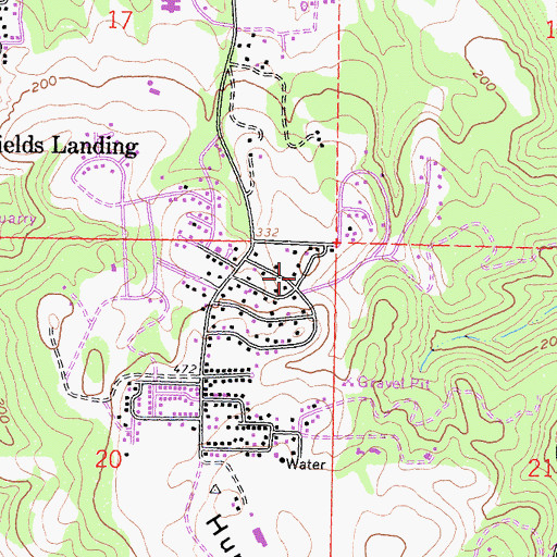 Topographic Map of Humboldt Hill Census Designated Place, CA