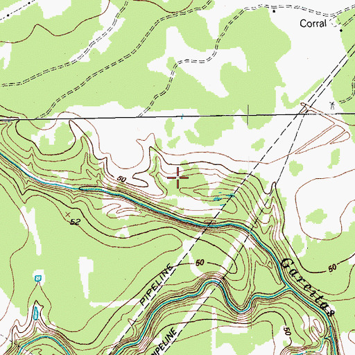 Topographic Map of Inez Census Designated Place, TX