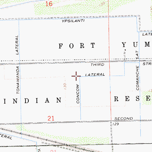 Topographic Map of Concow Lateral, CA