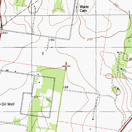 Topographic Map of K-Bar Ranch Census Designated Place, TX