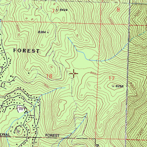 Topographic Map of Kingsbury Census Designated Place, NV