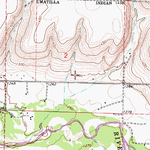 Topographic Map of Kirkpatrick Census Designated Place, OR