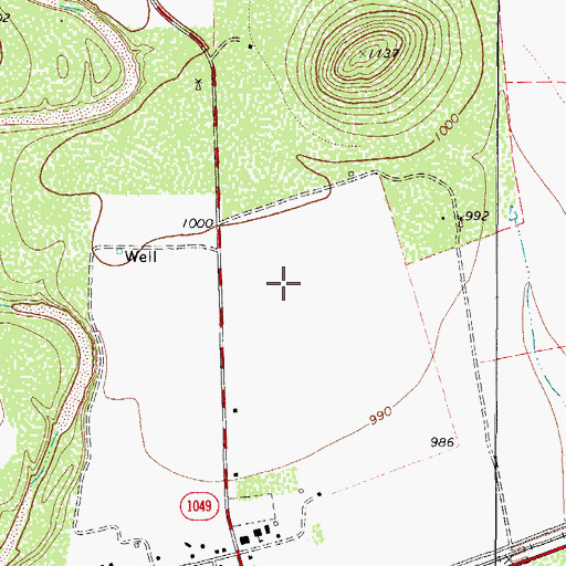 Topographic Map of Knippa Census Designated Place, TX