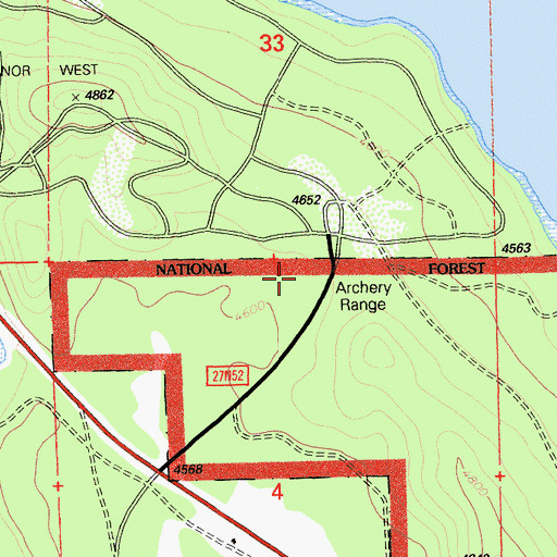 Topographic Map of Lake Almanor West Census Designated Place, CA