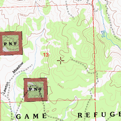 Topographic Map of Lake Davis Census Designated Place, CA