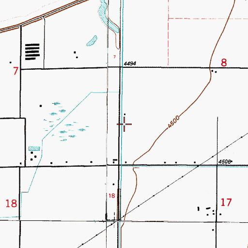 Topographic Map of Lake Shore Census Designated Place, UT