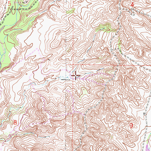 Topographic Map of Las Flores Census Designated Place, CA