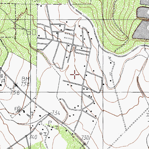 Topographic Map of Las Quintas Fronterizas Census Designated Place, TX