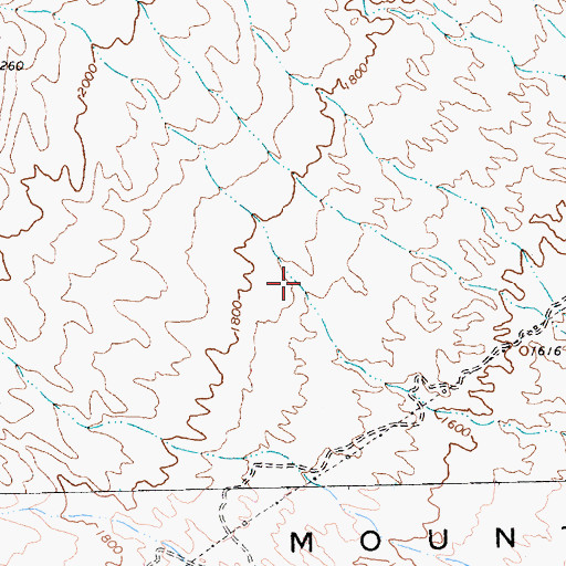 Topographic Map of Laughlin Census Designated Place, NV