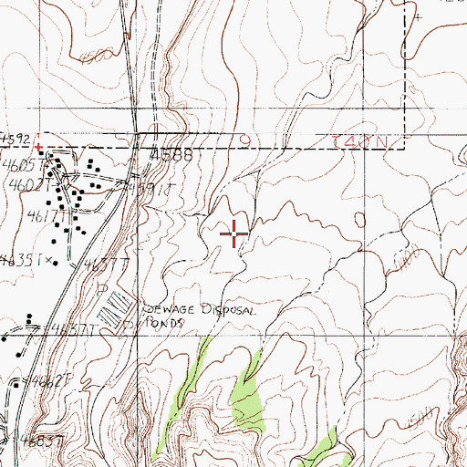 Topographic Map of LeChee Census Designated Place, AZ