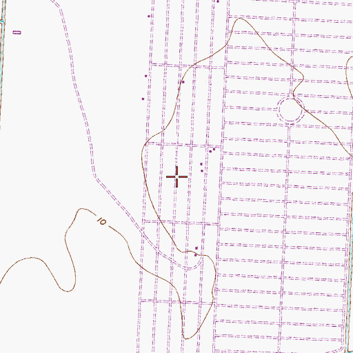 Topographic Map of Del Mar Heights Census Designated Place, TX