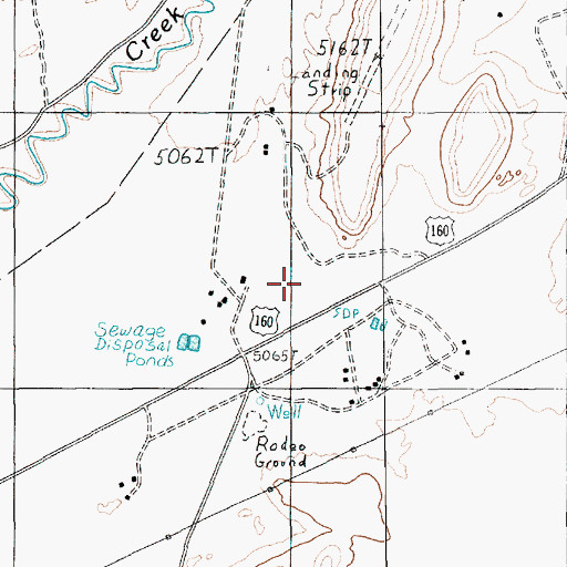 Topographic Map of Dennehotso Census Designated Place, AZ