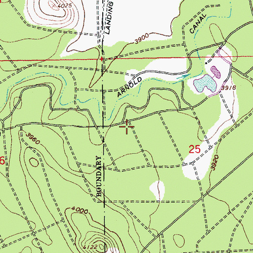 Topographic Map of Deschutes River Woods Census Designated Place, OR