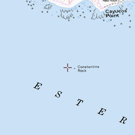 Topographic Map of Constantine Rock, CA