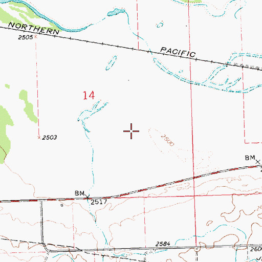 Topographic Map of Dixon Census Designated Place, MT