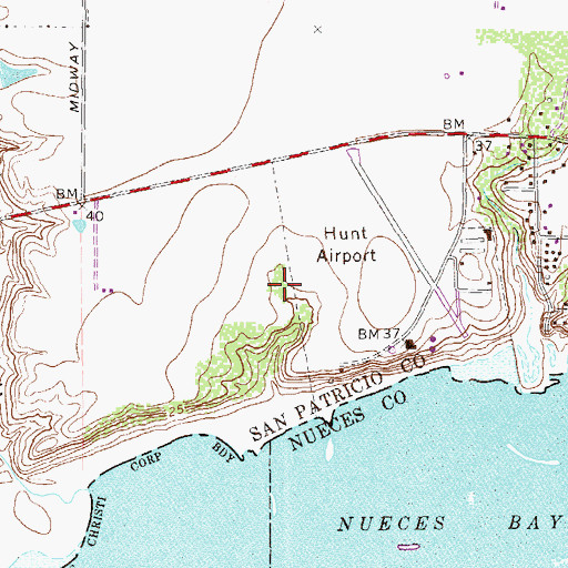 Topographic Map of Doyle Census Designated Place (historical), TX