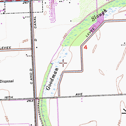 Topographic Map of East Blythe Census Designated Place, CA