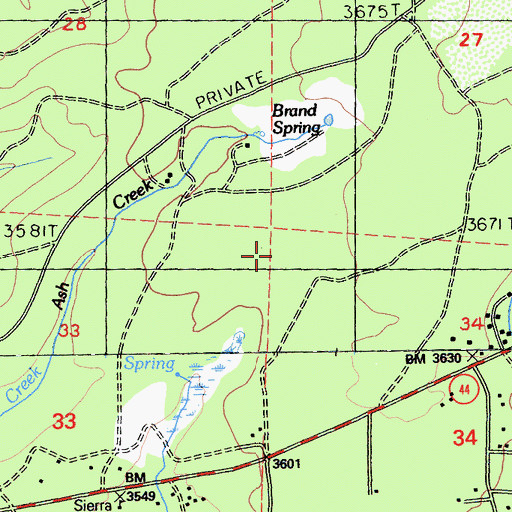 Topographic Map of Shingletown Census Designated Place, CA