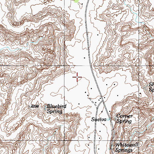 Topographic Map of Shongopovi Census Designated Place, AZ