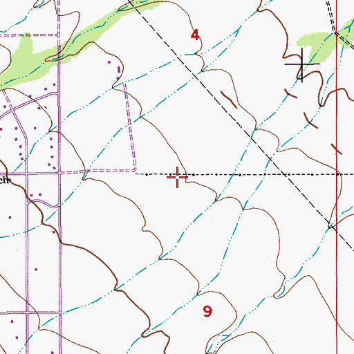 Topographic Map of Sierra Vista Southeast Census Designated Place, AZ