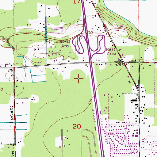 Topographic Map of Smokey Point Census Designated Place (historical), WA