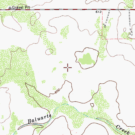 Topographic Map of South Fork Estates Census Designated Place, TX