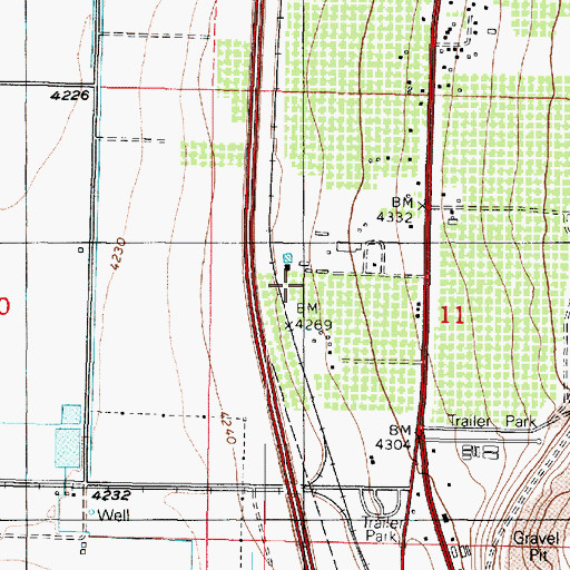 Topographic Map of South Willard Census Designated Place, UT