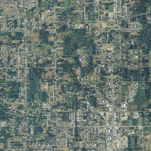 Aerial/Satellite Image of Midland Census Designated Place, WA