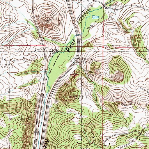 Topographic Map of Montana City Census Designated Place, MT