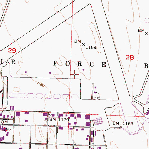 Topographic Map of Moses Lake North Census Designated Place, WA