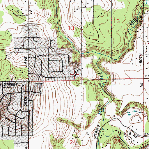 Topographic Map of Mount Vista Census Designated Place, WA