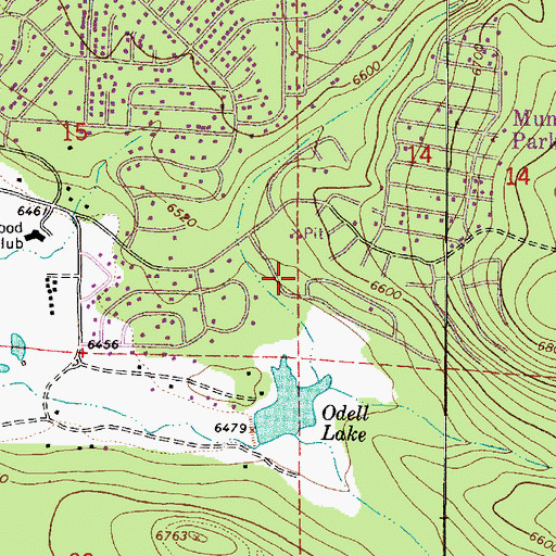 Topographic Map of Munds Park Census Designated Place, AZ