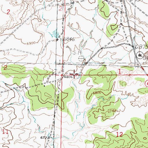 Topographic Map of Nageezi Census Designated Place, NM