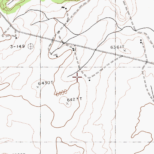 Topographic Map of Nakaibito Census Designated Place, NM
